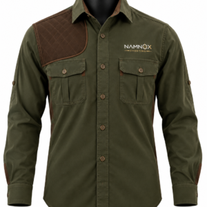 Men’s Technical Long-Sleeve Shooting Shirt with Reinforced Shoulder