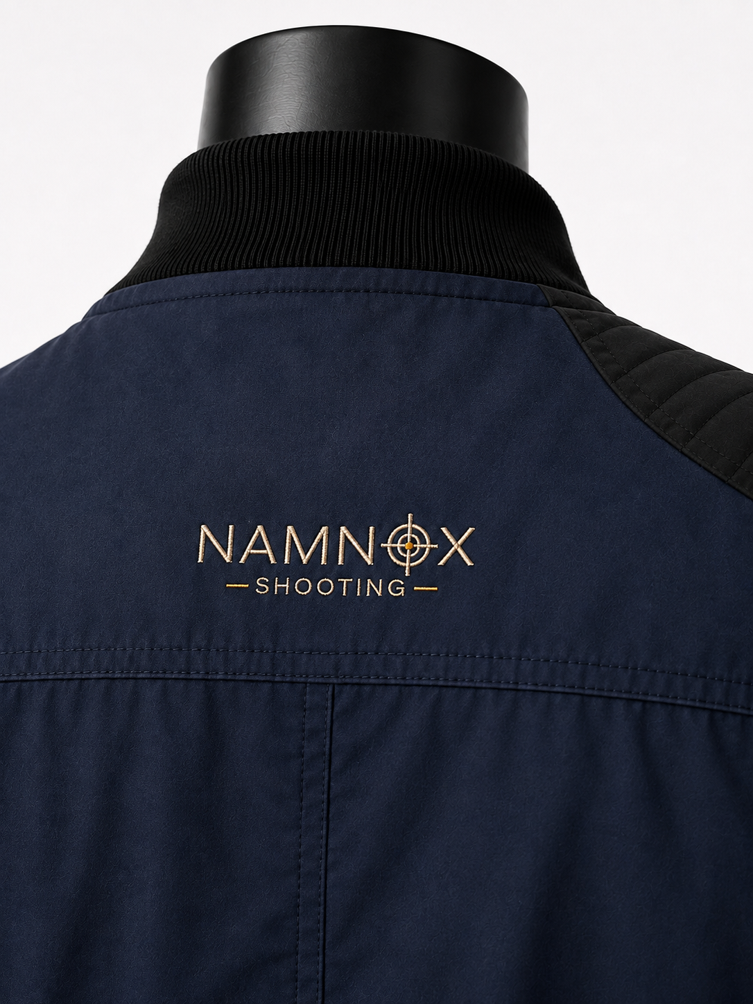 Navy Blue & Black Professional Clay Shooting Jacket - Image 3