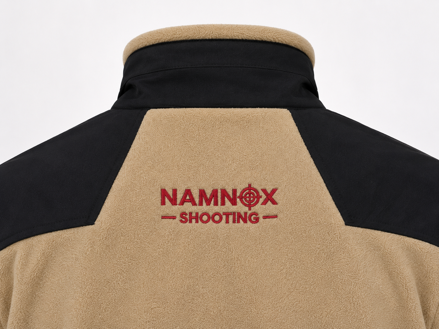 Sand & Black Professional Fleece Shooting Jacket - Image 3