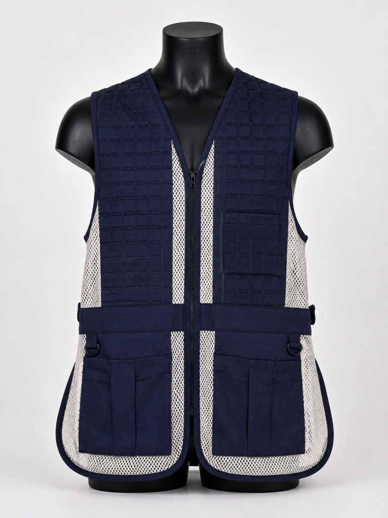 Quilted mesh clay shooting vest NN-SV-005