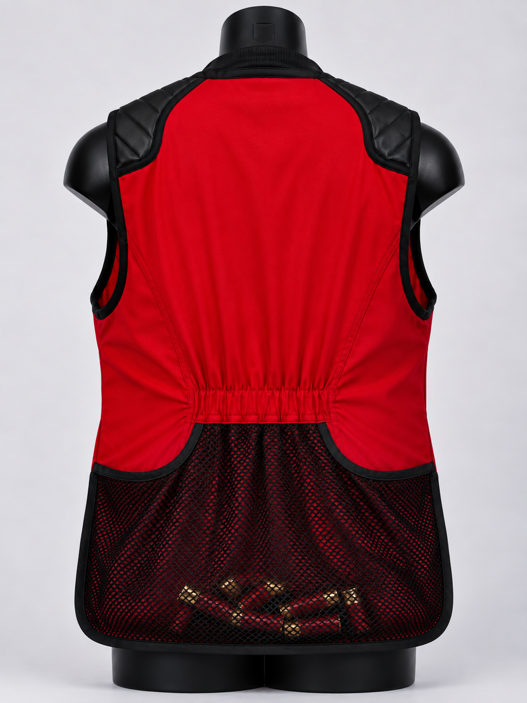 Red & Black Professional Clay Shooting Vest - Image 2