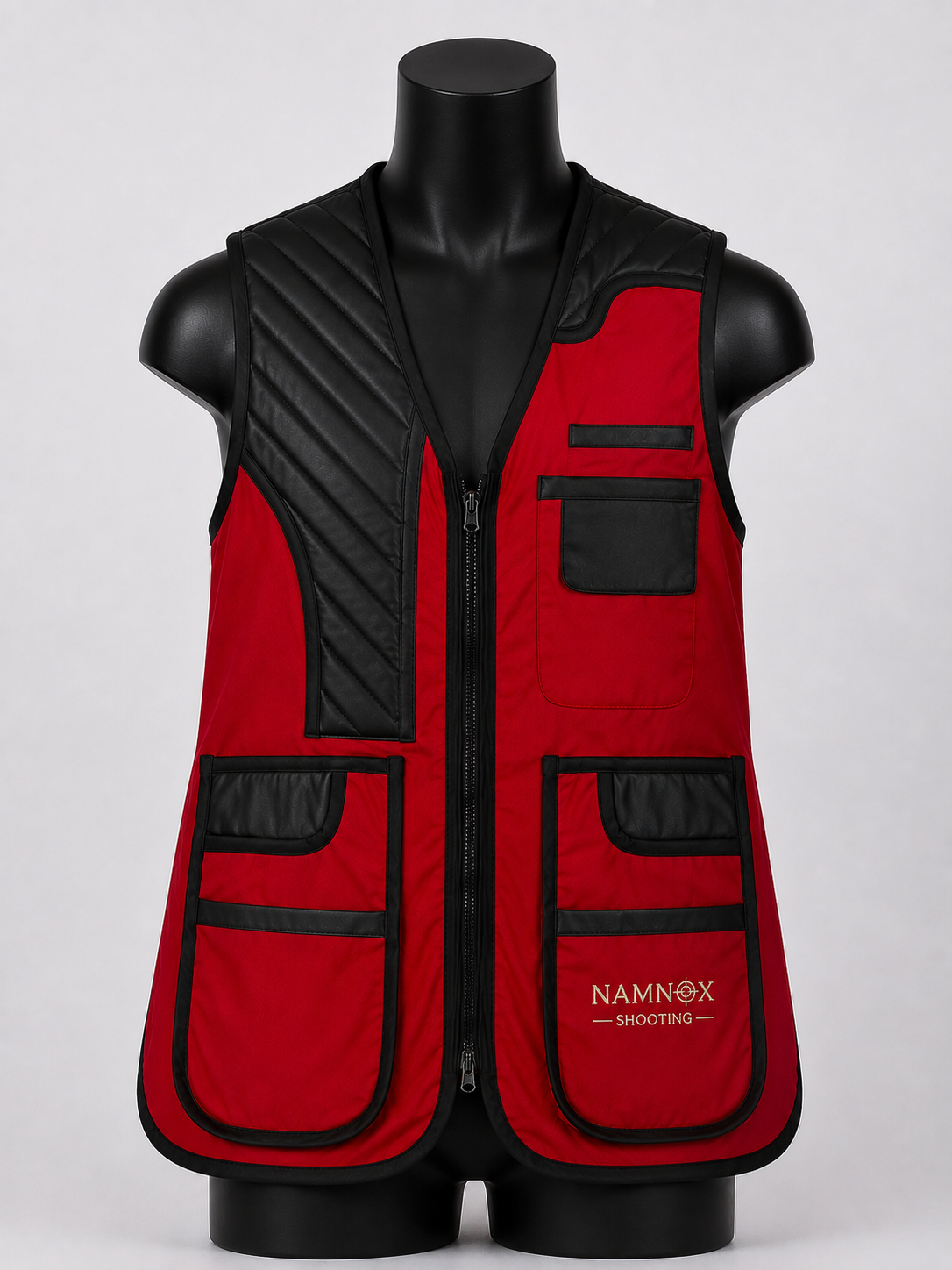 Red & Black Professional Clay Shooting Vest