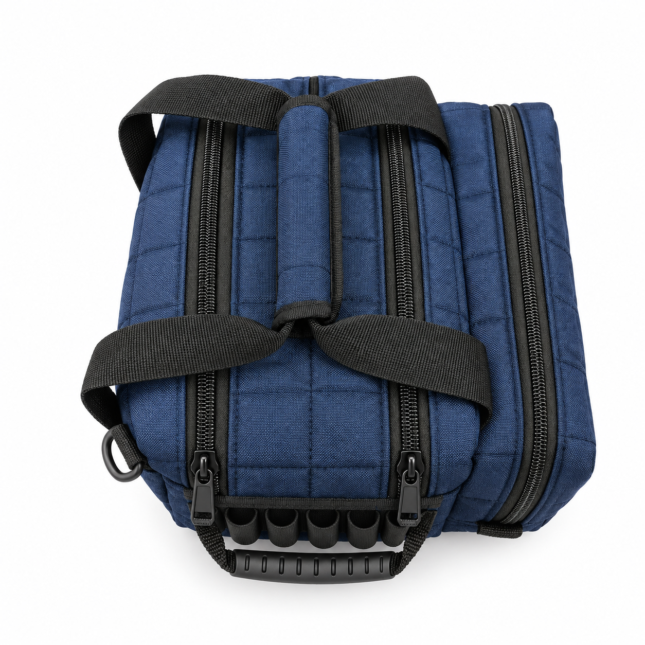 Premium Quilted Shooting Range Bag with Cartridge Holders - Image 4