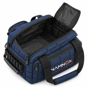 Premium Quilted Shooting Range Bag with Cartridge Holders